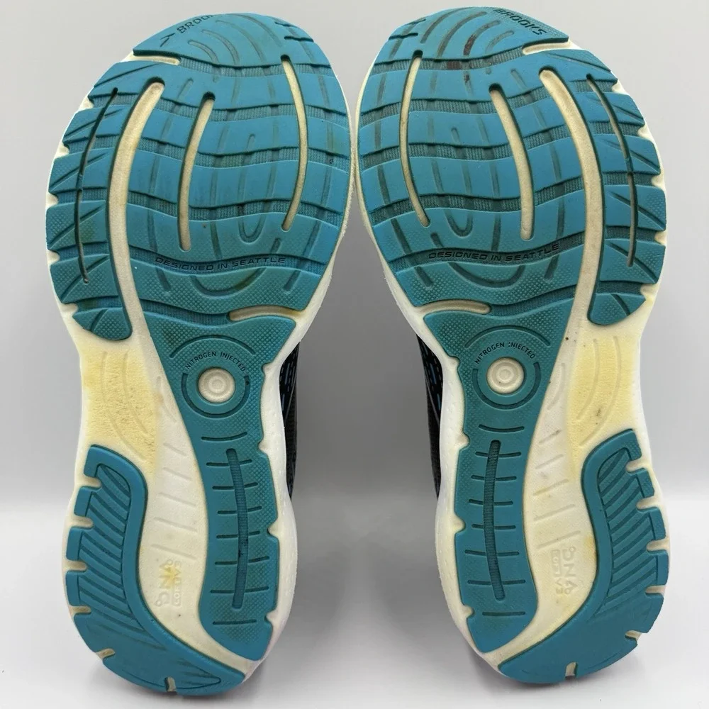 Brooks Glycerin‎ 20 Blue Running Shoes Women's Size 9.5 White Athletic Sneakers